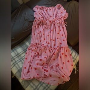 SCOOP NYC off shoulder long dress